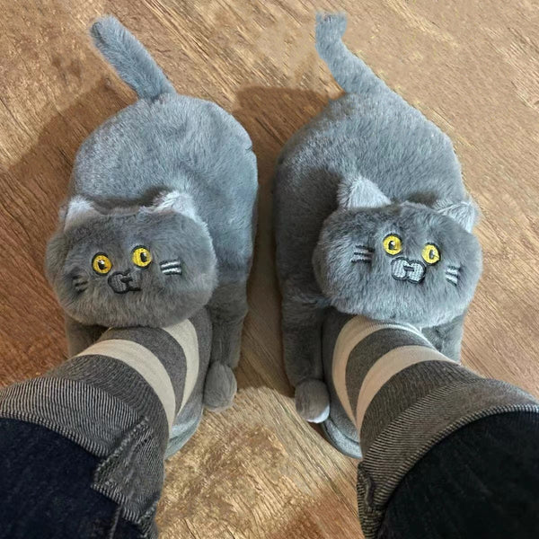 Cuddly Hug Cat Slippers - CatCo 