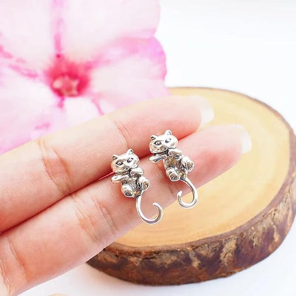 Purrfect Cat Stud Earrings