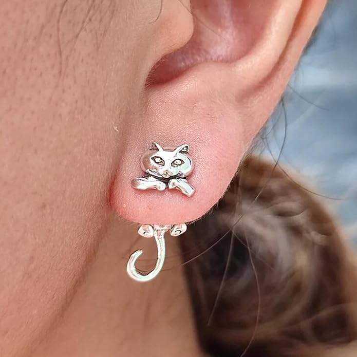 Purrfect Cat Stud Earrings