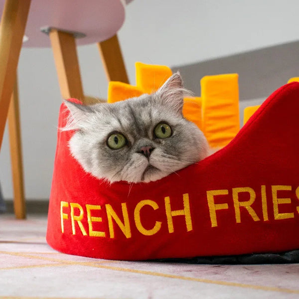 Snuggle Fries Cat Bed