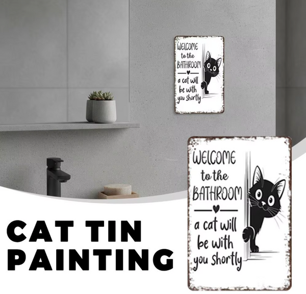 A Cat Will Be With You Shortly Sign