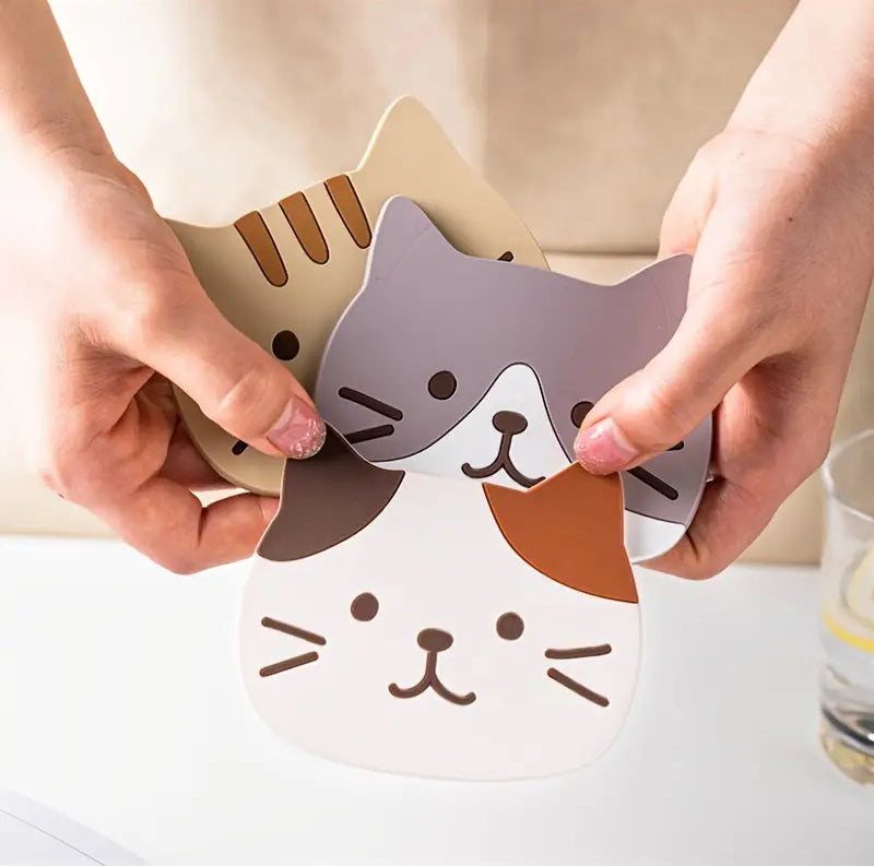 Cute Cat Coasters