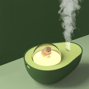 Cat inside Avocado Humidifier with Night Light - CatCo 