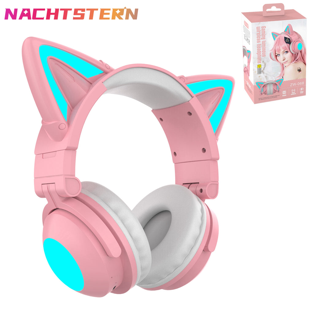 Kitty Ears Wireless Gaming Headphones CatCo