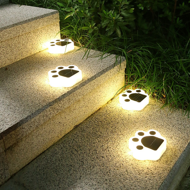 Outdoor Cat Paw Solar Light - CatCo 